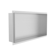 Kartners KSN-TR1224-BSS - Shower Niches - 12-inch x 24-inch Tile Ready Shower Niches-Brushed Stainless Steel