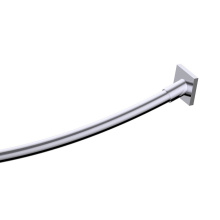 Kartners KSRC-6BR-262-99 - MADRID - Kartners Square & Curved Shower Rod-Polished Chrome