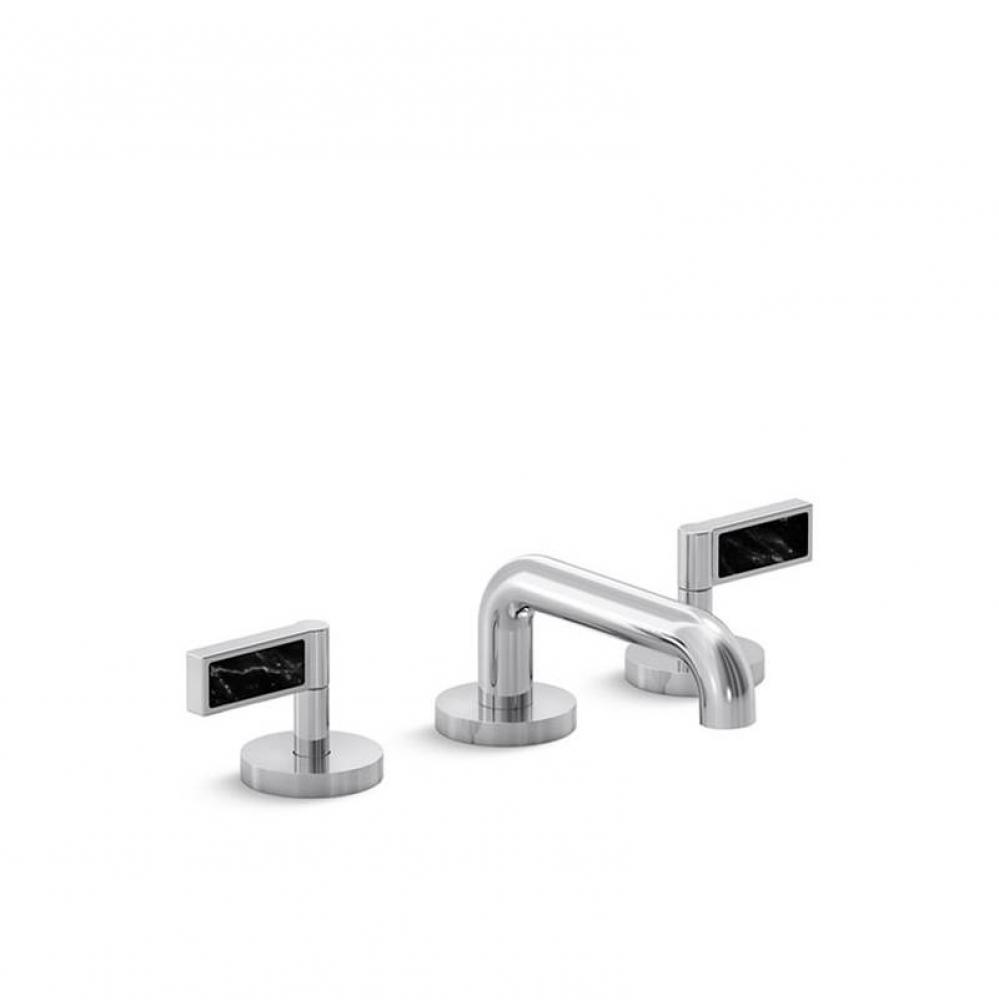 One™ Decorative Sink Faucet, Lever Handles, Nero Marquina Stone Inserts