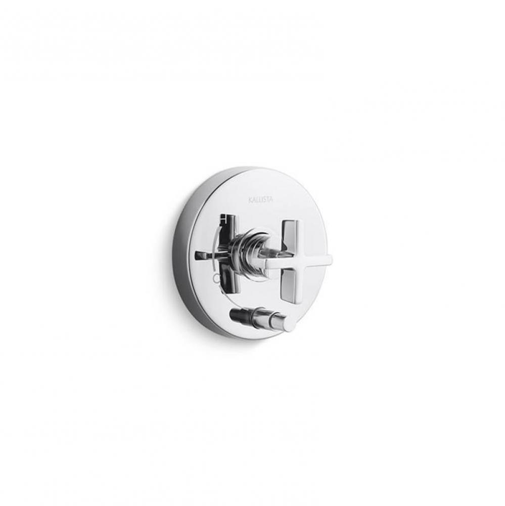 One™ Pressure Balance W/ Diverter Trim, Cross Handle