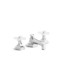 Kallista P22731-CC-CP - For Town Sink Faucet, Low Spout, Crystal Cross Handles