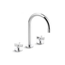 Kallista P24490-CR-AD - One™ Sink Faucet, Gooseneck, Cross Handles