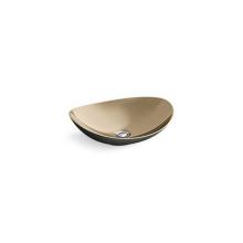 Kallista P74108-BLK-TSB - Myam™ Vessel, Matte Blk, Satin Bronze