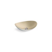 Kallista P74108-WHT-TSB - Myam™ Vessel, Matte White, Satin Bronze