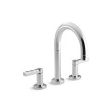 Kallista P24104W-LV-CP - Vir Stil® Minimal Deck-Mount Bath Faucet, Lever Handles, Uk