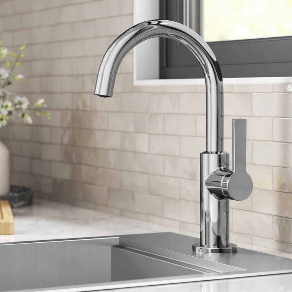 KRAUS® Oletto™ Single Handle Kitchen Bar Faucet in Chrome