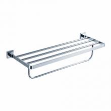 Kraus KEA-14442CH - Bathroom Accessories - Bath Towel Rack with Towel Bar in Chrome