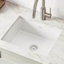 Kraus KE1US21GWH - Pintura 21'' Undermount Porcelain Enameled Steel Single Bowl Kitchen Sink in White