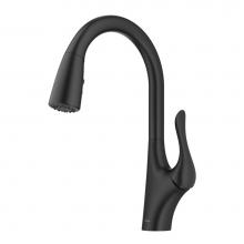 Kraus KPF-1674MB - Merlin Single Handle Pull Down Kitchen Faucet In Matte Black