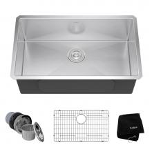 Kraus KHU100-30 - Standart PRO 30-inch 16 Gauge Undermount Single Bowl Stainless Steel Kitchen Sink