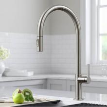 Kraus KPF-2821SFS - Oletto High-Arc Single Handle Pull-Down Kitchen Faucet in Spot Free Stainless Steel