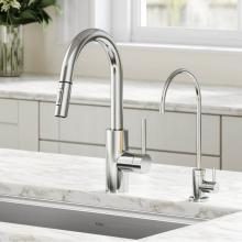 Kraus KPF-2620-FF-100CH - Oletto Pull-Down Kitchen Faucet and Purita Water Filter Faucet Combo in Chrome