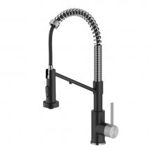 Kraus KFF-1610SFSMB - Bolden 2 In 1 Commercial Style Pull Down Single Handle Water Fltr Kitchen Faucet Reverse Osmosis,