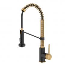 Kraus KSF-1610BBMB - Bolden Touchless Sensor Commercial Pull Down Single Handle 18 Inch Kitchen Faucet In Brushed Brass