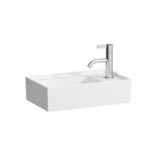 Kartell By Laufen H8153347571121 - Small Washbasin, asymmetric right, 460 x 280 x 120, asymmetric, with tap bank right, without tap h