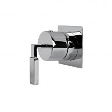 Lacava 14D3.S.S-A-CR - TRIM ONLY - 3-Way diverter valve GPM 10 (43.5 PSI) with square back plate and lever handle