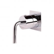 Lacava 15D3.C.S-A-CR - TRIM ONLY - 3-way diverter, flow rate 10 GPM (43.5 PST), curved lever handle, square backplate