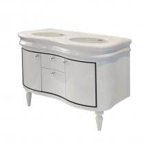 Lacava LIR-W-48-35 - Wall-mount under-counter double vanity with two side- doors and two - center drawers.