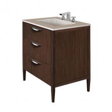 Lacava LRS-F-30B-24 - Free-standing under-counter vanity with two drawers(pulls included), the top drawer has U-shaped n