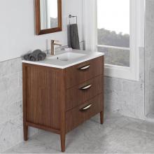 Lacava LRS-F-36B-07 - Free-standing under-counter vanity with two drawers(pulls included), the top drawer has U-shaped n