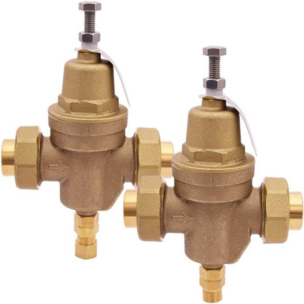 3/4'' T-6802NL No Lead Brass Pressure Reducing Valve, Brass Bonnet, 1/4'' MNPT