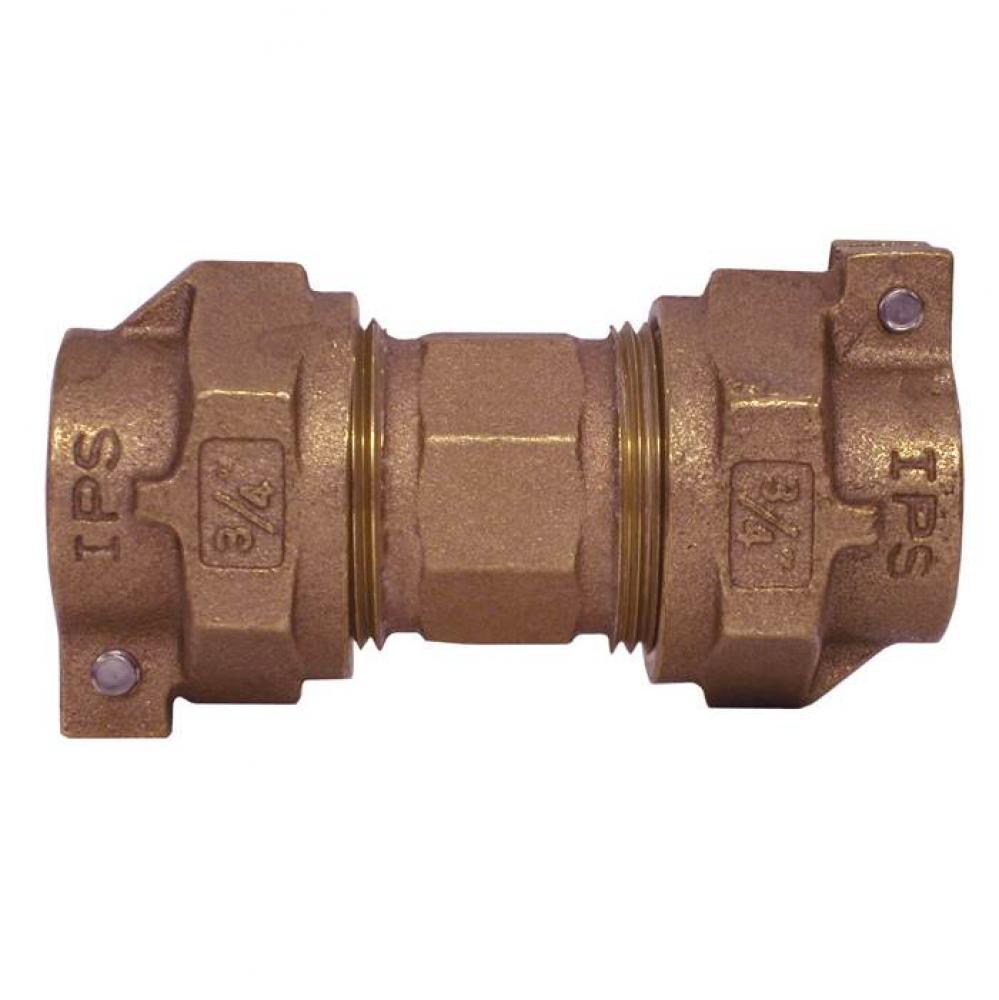 1'' T-4321NL No Lead Bronze PE Pipe Pack Joint (IPS) x PE Pipe Pack Joint (IPS) Union