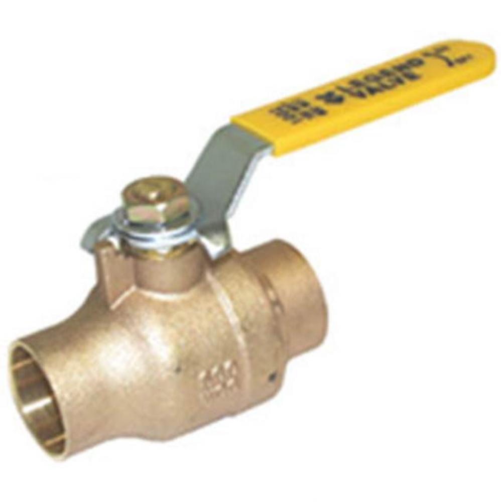 2'' S-1002NL No Lead Forged Brass Full Port Ball Valve, Gland Follower Design
