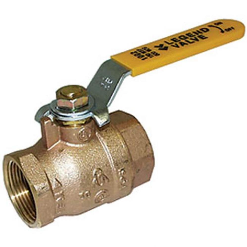 2'' T-1002NL No Lead Forged Brass Full Port Ball Valve, Gland Follower Design