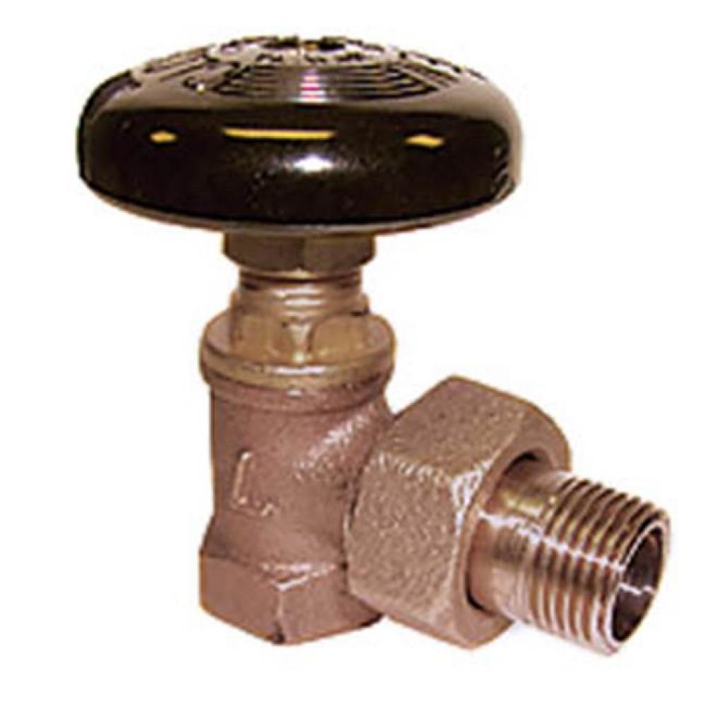 3/4'' T-437 Hot Water Radiator Valve, Bronze