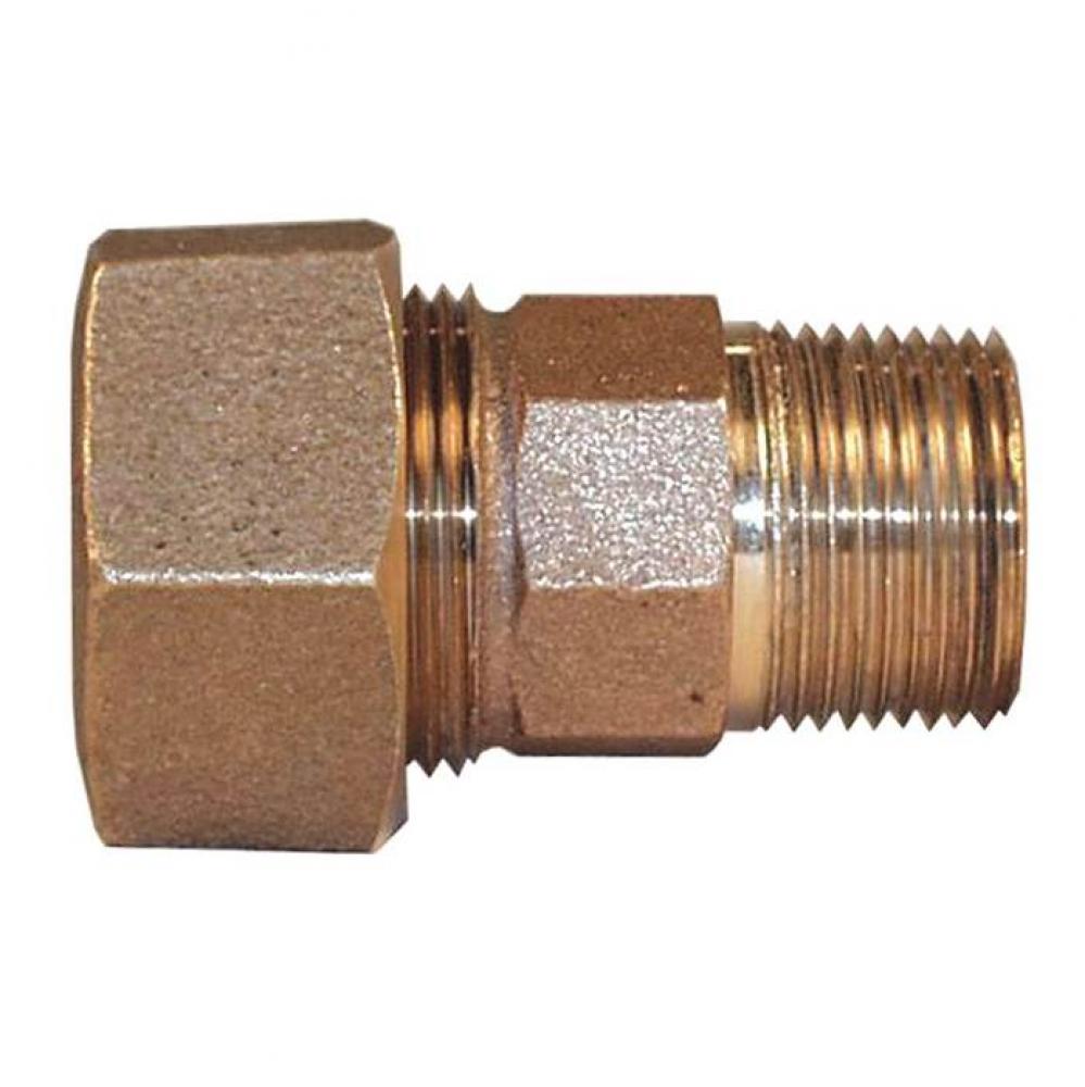 3/4'' x 1'' T-4370NL No Lead Bronze Compression (IPS) x MNPT Coupling