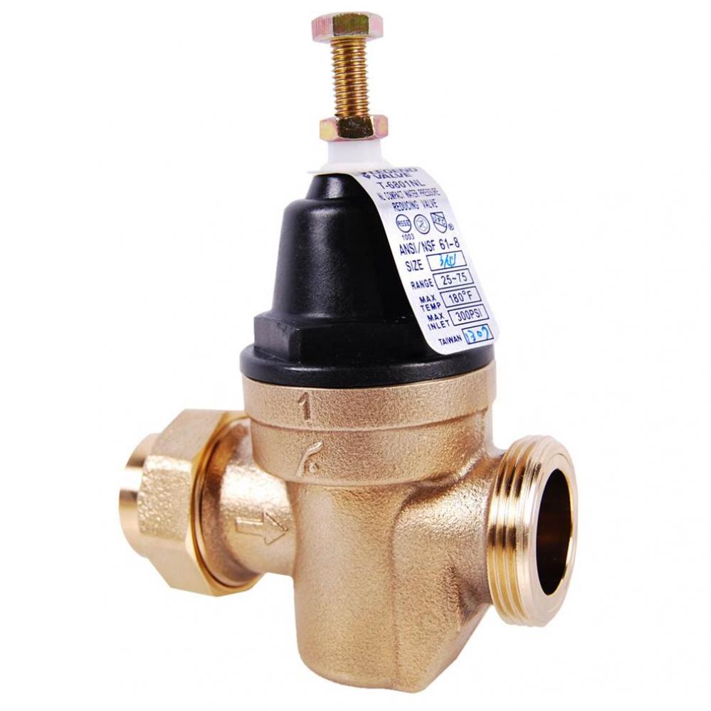 1'' T-6801 No Lead Compact Pressure Reducing Valve, Thermo Plastic Bonnet, 1''