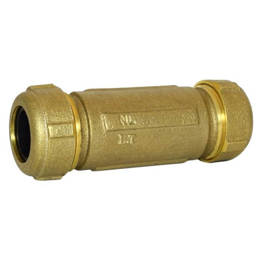 1-1/2'' IPS BrassCompression (OD) Coupling.