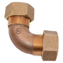 Legend Valve 313-356NL - 1-1/4'' T-4433NL No Lead Bronze Ring Compression (CTS) x Ring Compression (CTS) 1/4 Bend