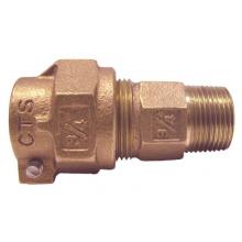 Legend Valve 313-210NL - 1'' x 3/4'' T-4300NL No Lead Bronze Pack Joint (CTS)x MNPT Coupling