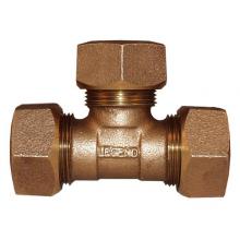 Legend Valve 313-435NL - 1'' T-4451NL No Lead Bronze Ring Compression (CTS) x Ring Comression x Ring Compression