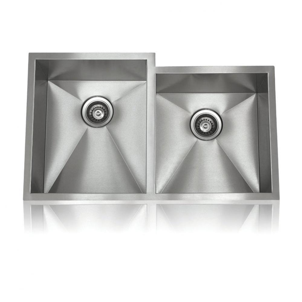 Zero Radius Kitchen Sink 33'' X 20'' X 10''