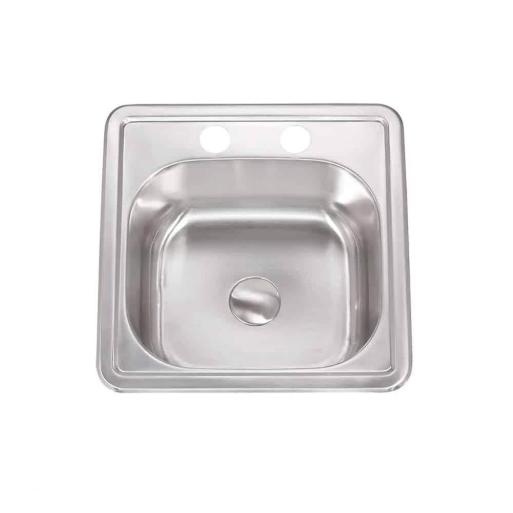 SS-TM-15615 / Drop In Bar Sink 15'' X 15'' X 6''