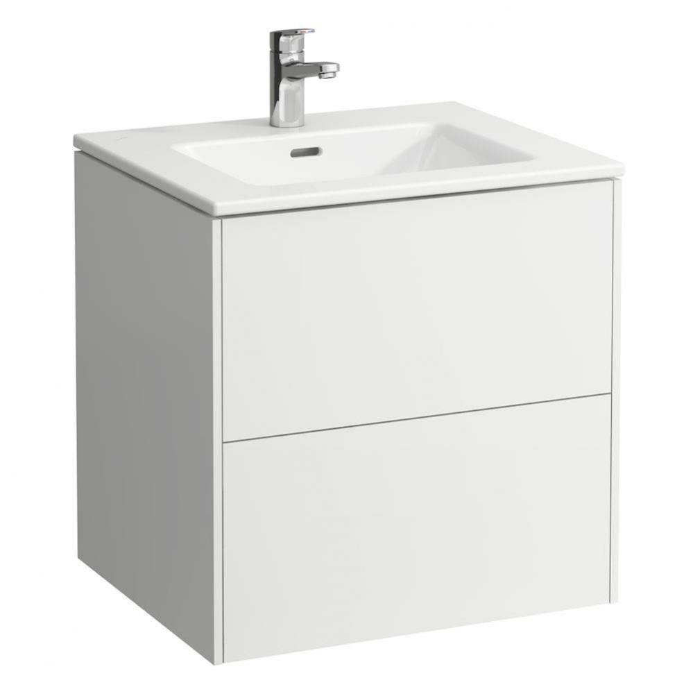 Combipack 600 mm, washbasin ''slim'' with vanity unit ''Base'&a