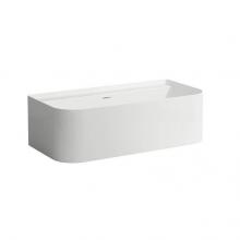 Laufen H2203470000001 - Bathtub, D-shape, back-to-wall, material: Sentec