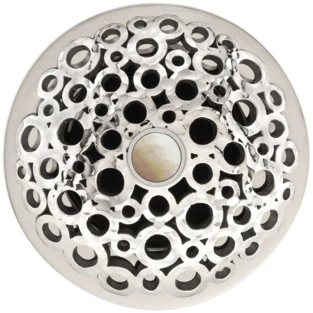 Loop Grid Strainer - Mother of Pearl Screw, With Overflow