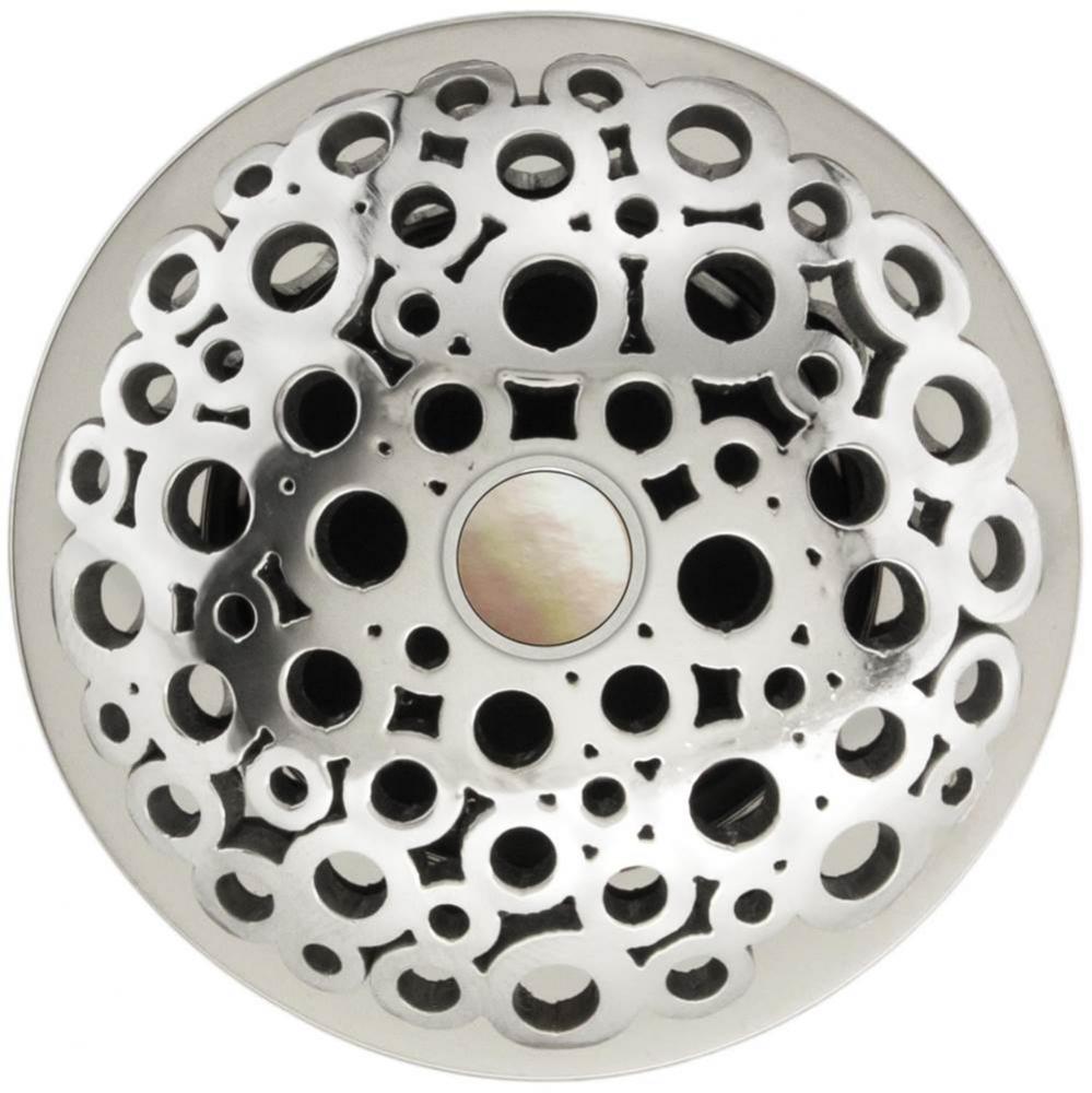 Loop Grid Strainer - White Stone Screw, No Overflow