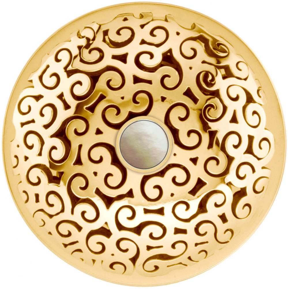 Swirl Grid with Mother of Pearl Screw