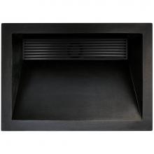 Linkasink AC01UM BLK - HENRY Concrete Rectangle Sloped with Grate Recess Sink