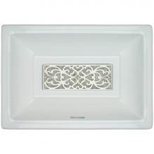 Linkasink G001 P - Filigree - Tiffany Grate Polished White Bronze