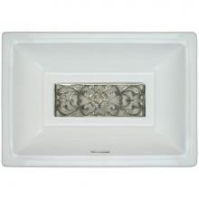 Linkasink G001 WB - Filigree - Tiffany Grate Satin White Bronze