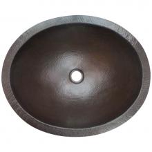 Linkasink BLD103DB - Oval Builder's Series Hammered Metal