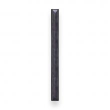 Linkasink VH008BC-04 - 18'' Artisan Glass Prism Vanity Hardware, Large Rectangle with Black Prism