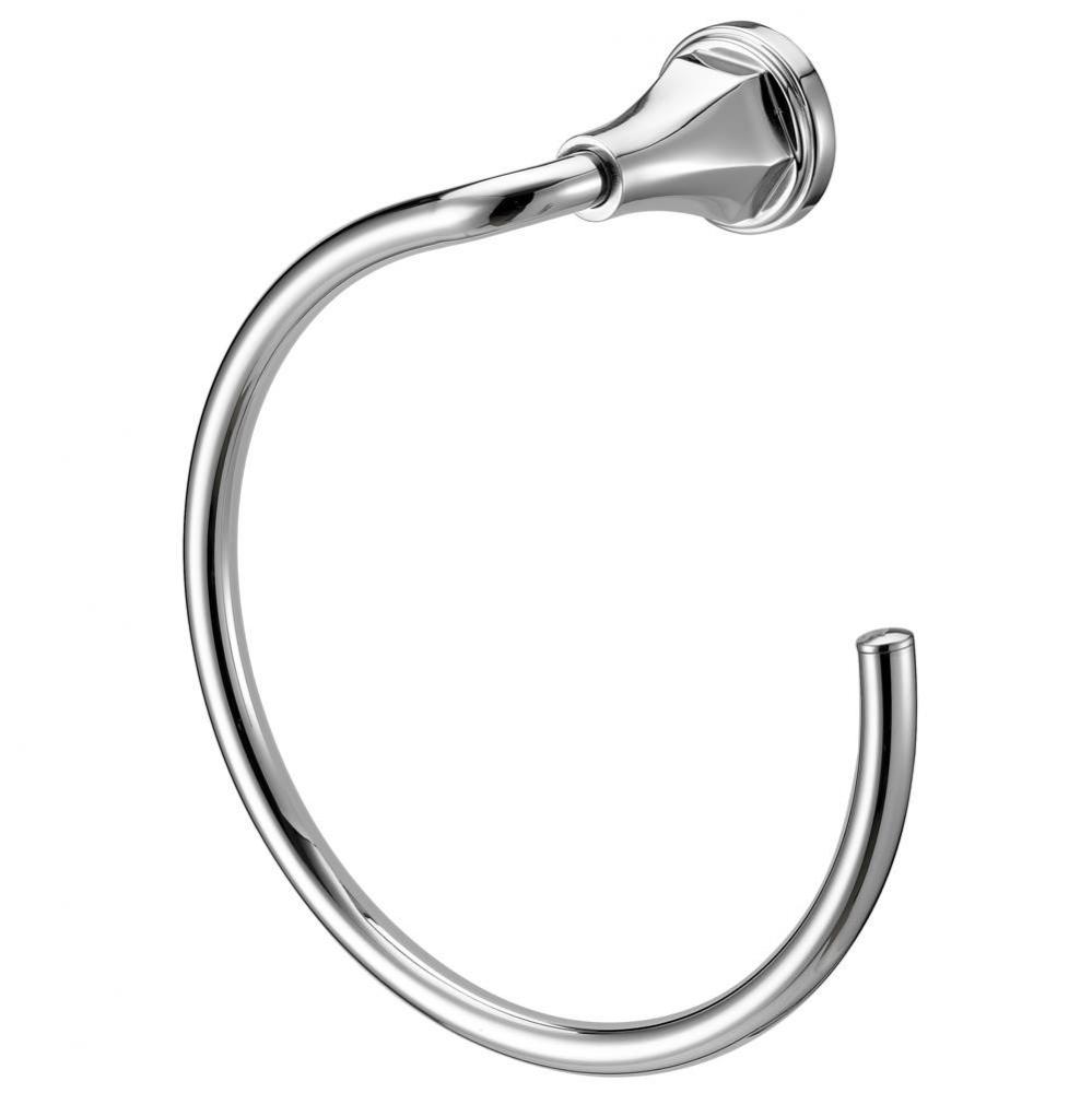 Faceted Transitional Towel Ring