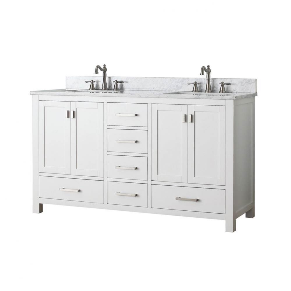 Andressa® Modern 61'' Double Bowl Bathroom Vanity