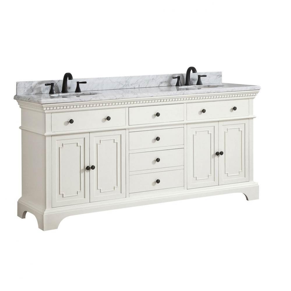 Andressa® Classic 73'' Double Bowl Bathroom Vanity